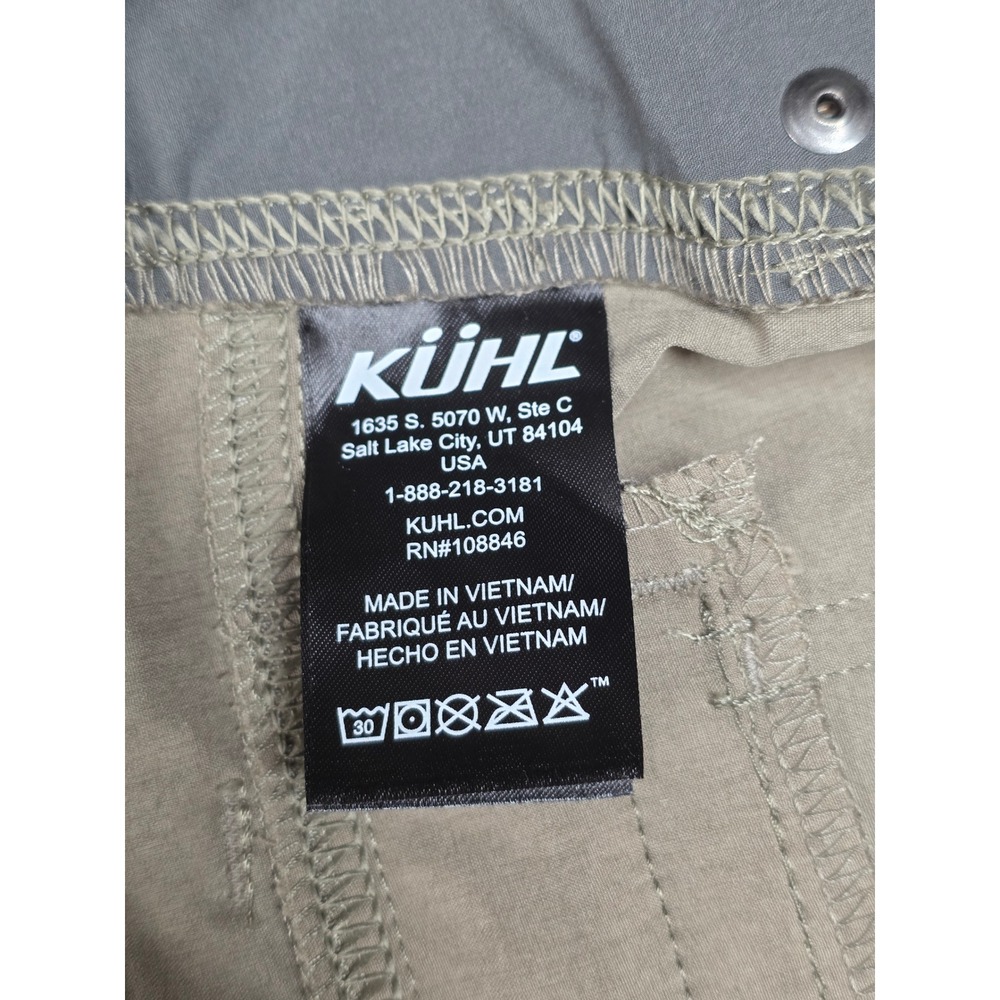 KUHL Splash Roll-Up Cargo Pants Womens 4 Regular Khaki Excellent Hiking Utility - Picture 9 of 15